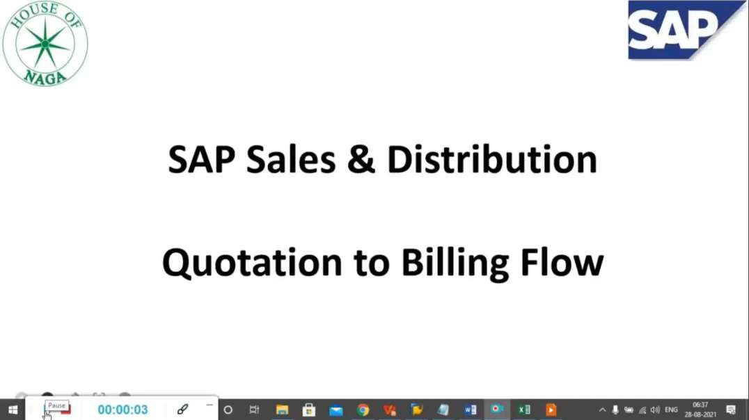 ⁣SAP SD Flow - SD