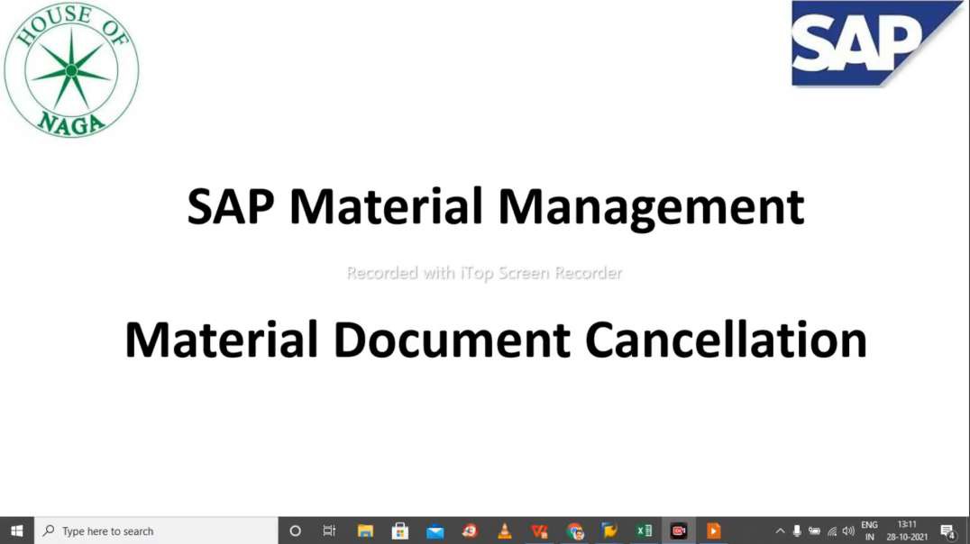 ⁣Material document reversal - MM