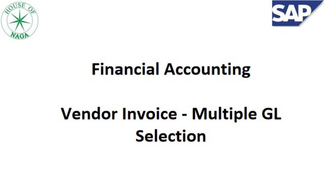 ⁣Vendor Invoice - Multiple GL Selection
