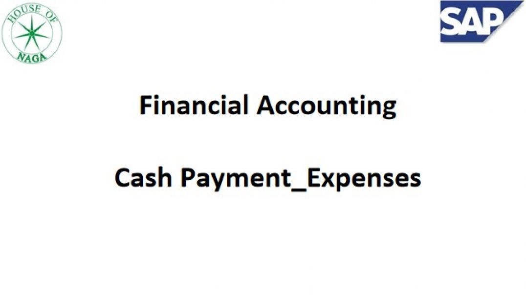 ⁣Cash payment for expenses.