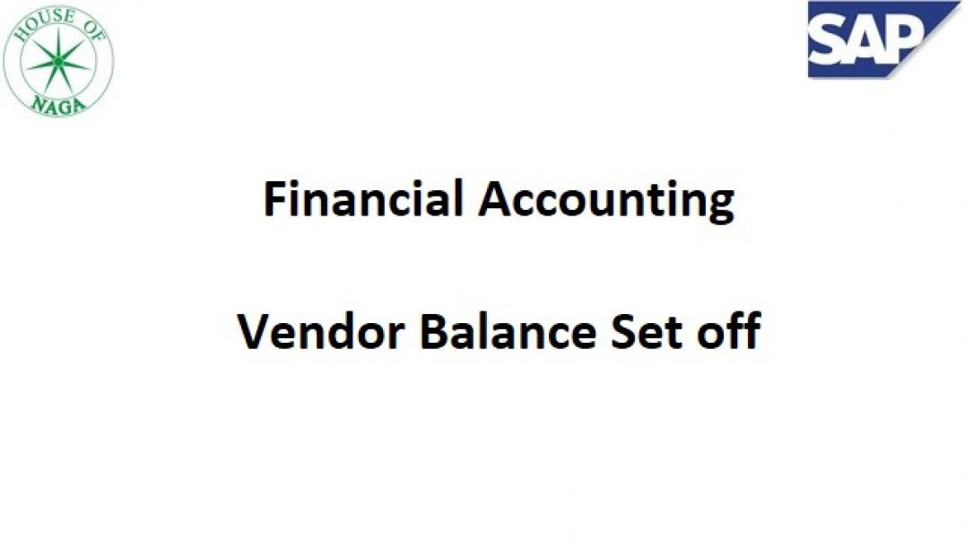 ⁣Vendor Balance Set off