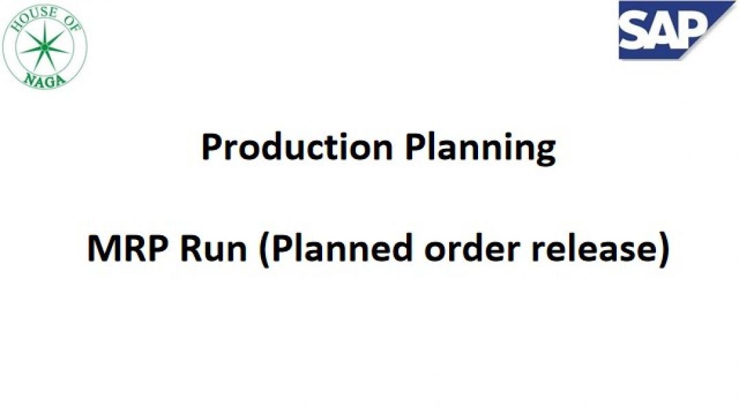 ⁣3. MRP Run (Planned order release)