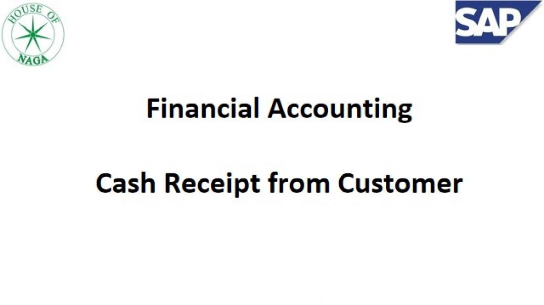 ⁣Cash Receipt from customer