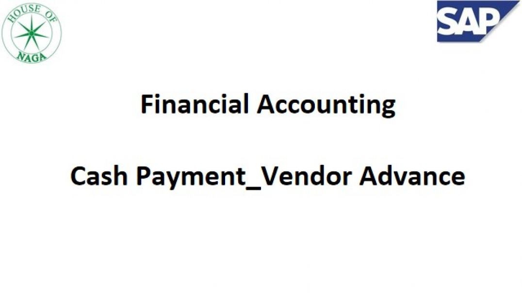 Cash Payment_Vendor advance