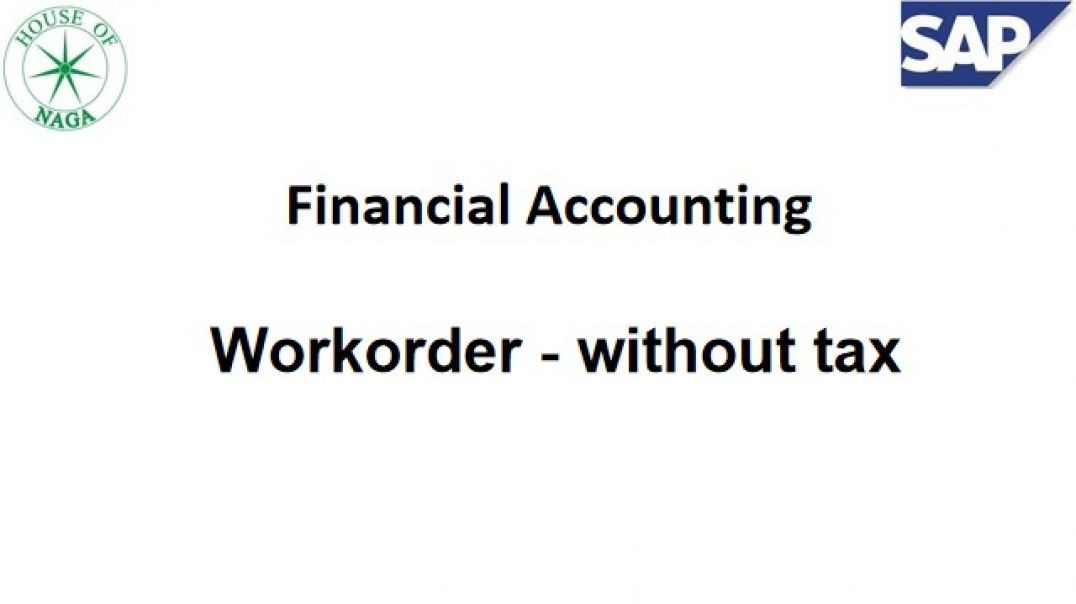 ⁣Work Order-without tax