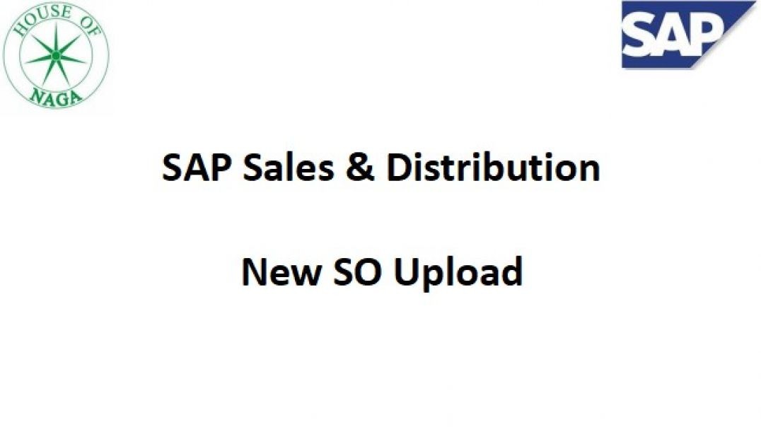 ⁣New Sales order (SO)  Upload
