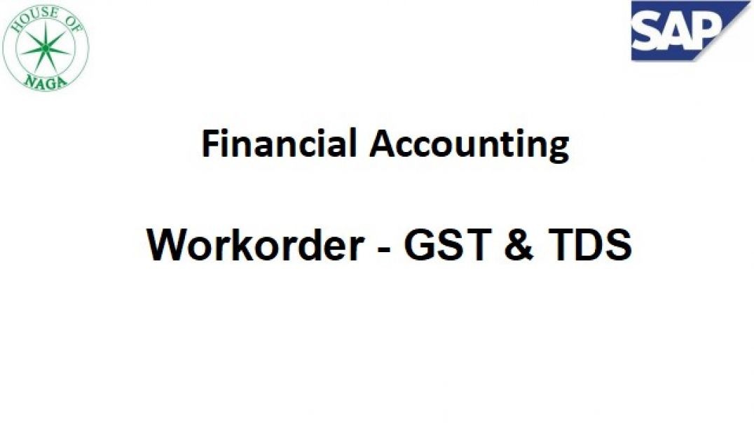 ⁣Work Order - GST & TDS.