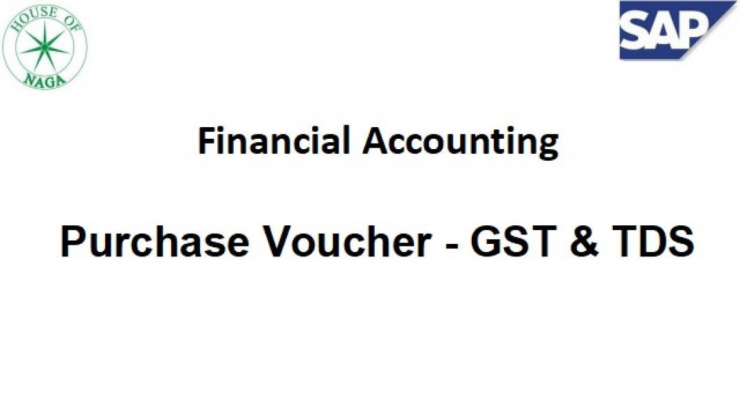Purchase Voucher - GST & TDS.