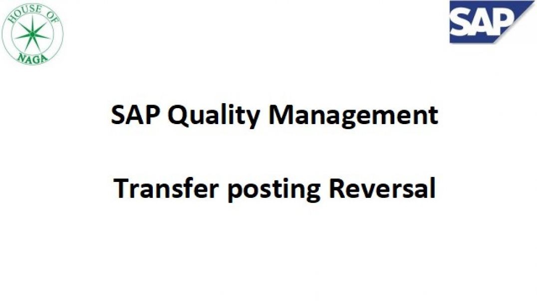 ⁣Transfer posting stock reversal