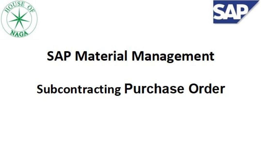 ⁣Subcontracting PO Creation