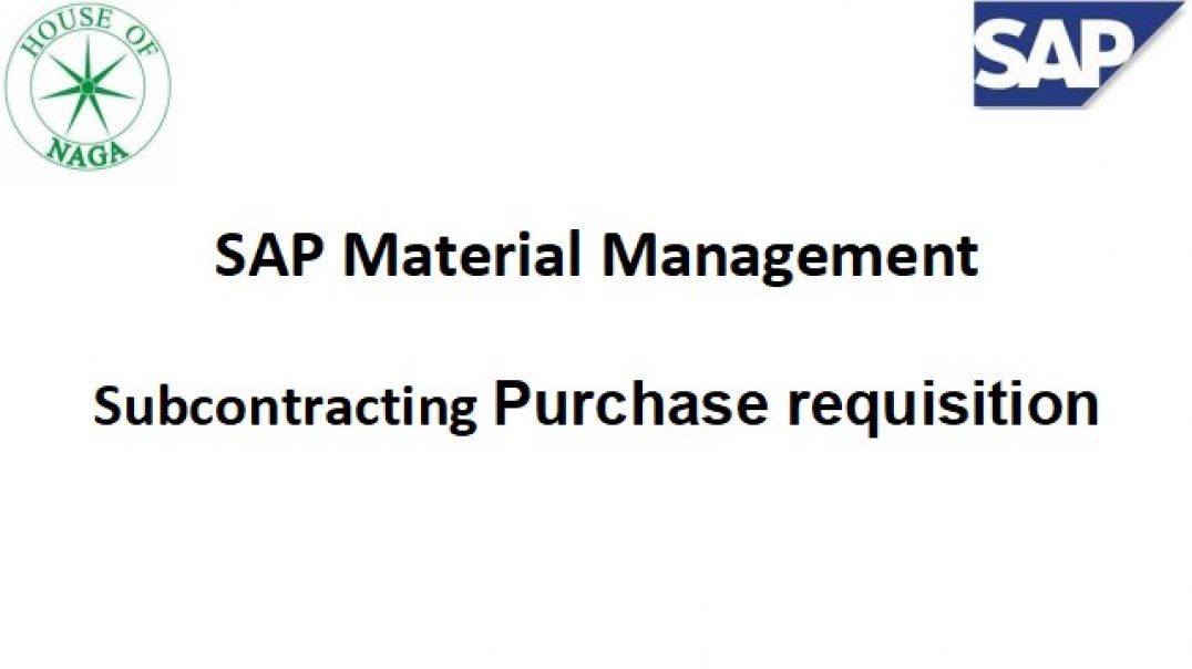 ⁣Subcontracting Purchase Requisition.