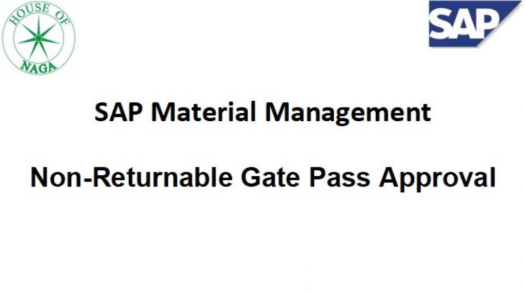 ⁣Non Returnable gate pass Approval.