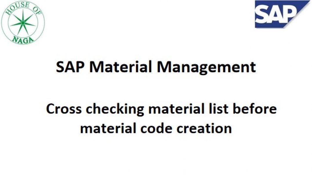 ⁣Cross checking material List before creating a material code