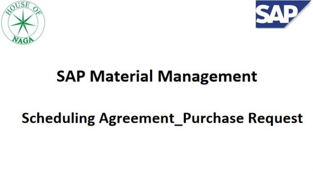 ⁣Scheduling Agreement_Purchase Request Creation