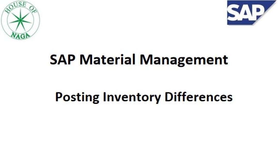 ⁣Posting Inventory Differences