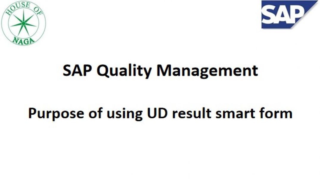 ⁣Purpose of using UD result smart form