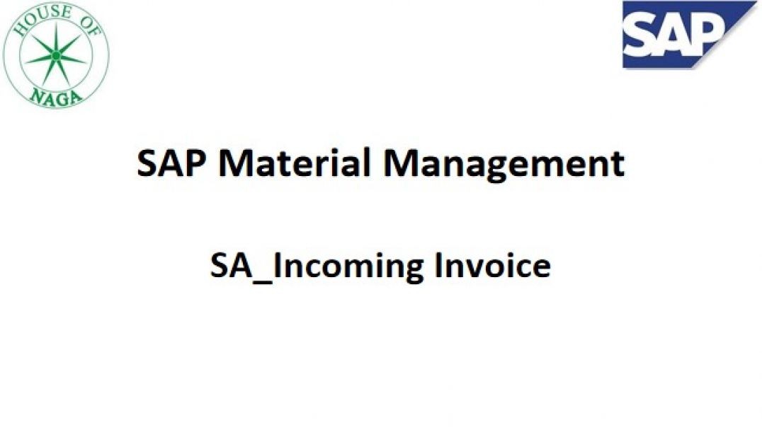 ⁣SA based incoming Invoice