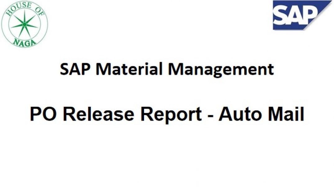 ⁣PO Release Report - Auto Mail