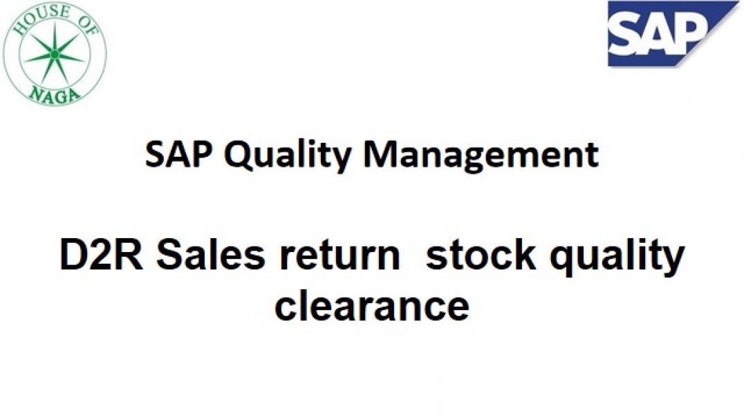 ⁣Sales Return Quality Clearance