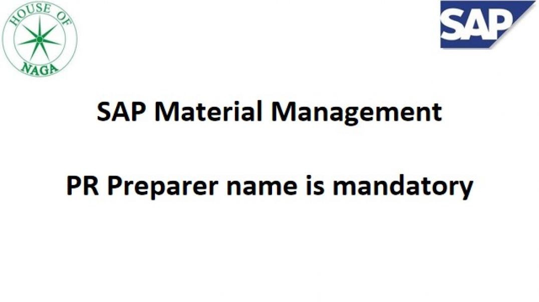 ⁣PR Preparer name is mandatory
