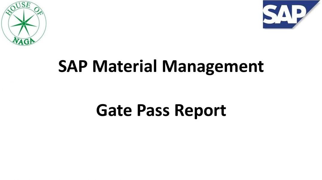 ⁣Gate Pass Report