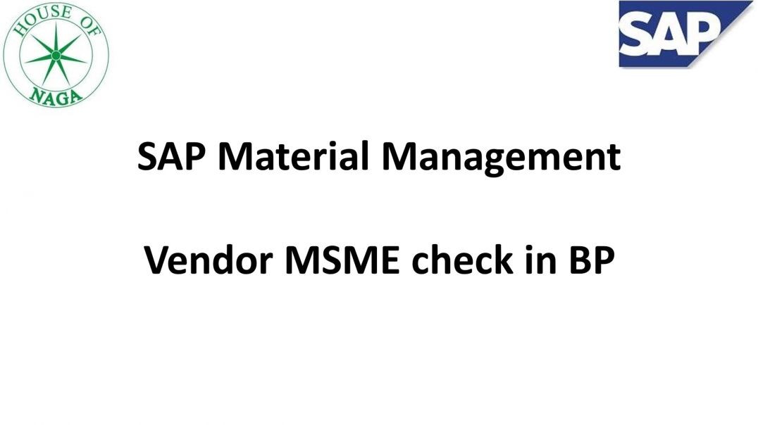 Vendor MSME check
