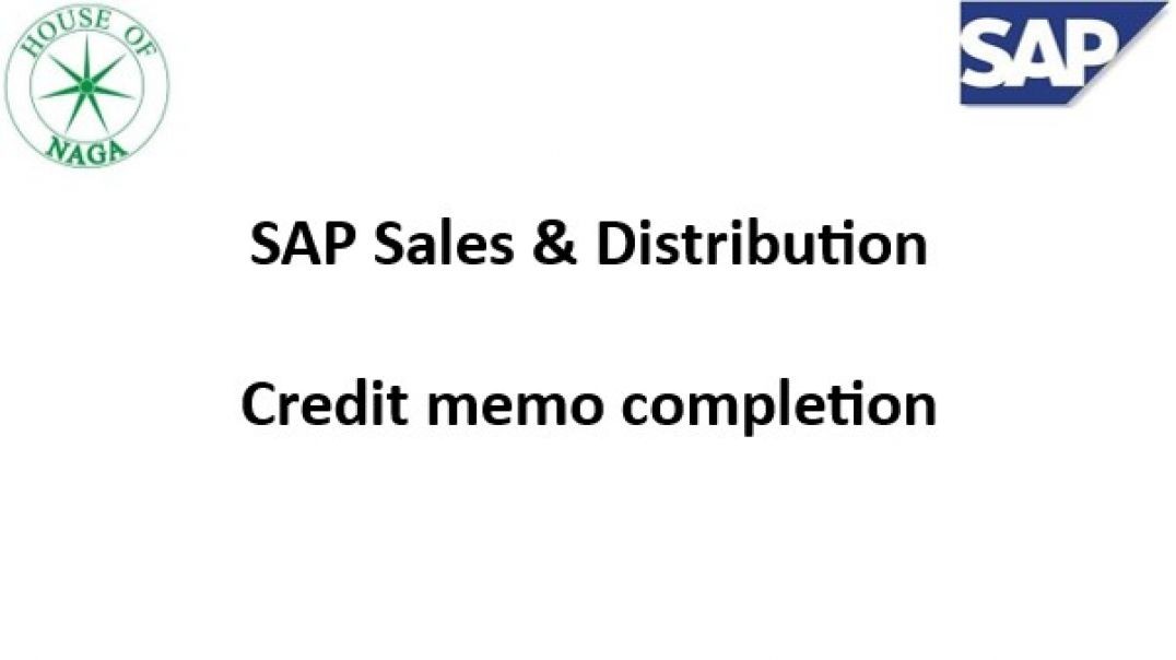 ⁣Credit memo completion
