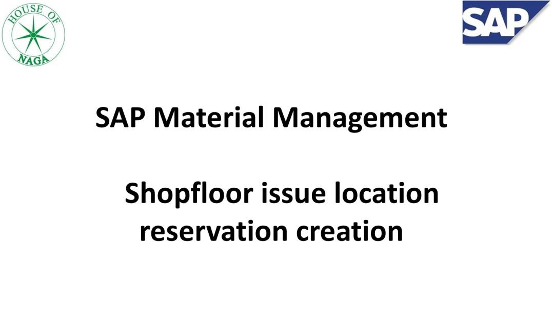 Shopfloor issue location reservation creation