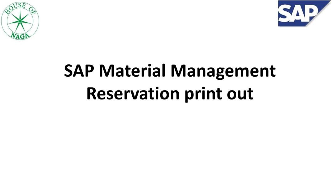 ⁣Reservation print out